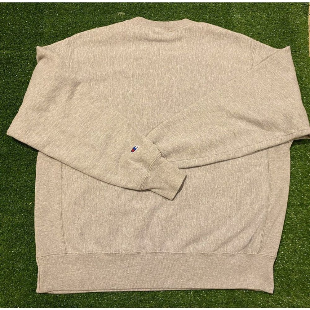 Retro Y2K Champion Reverse Weave Script spell out crewneck sweatshirt large - Picture 12 of 13
